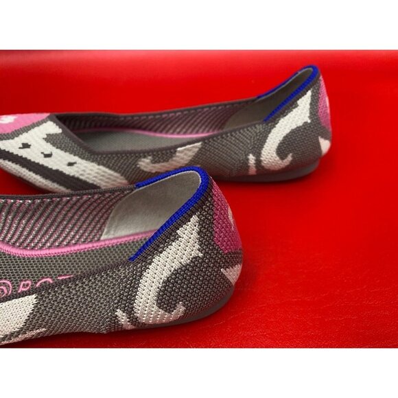 Rothy's Rare Moroccan Rose Limited Edition The Point Flats Shoes Sz 8 - Picture 6 of 10